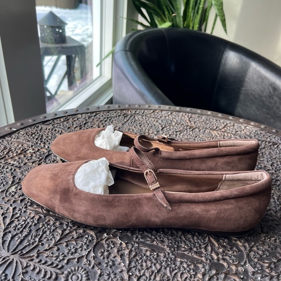 DOLCE VITA REYES SUEDE BALLET FLATS DARK BROWN 8.5 - Picture 5 of 9
